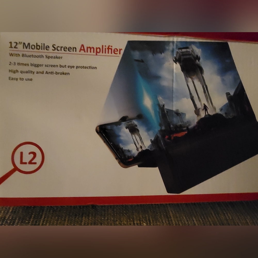 NIB-12" Mobile Screen Amplifier w/Bluetooth speaker